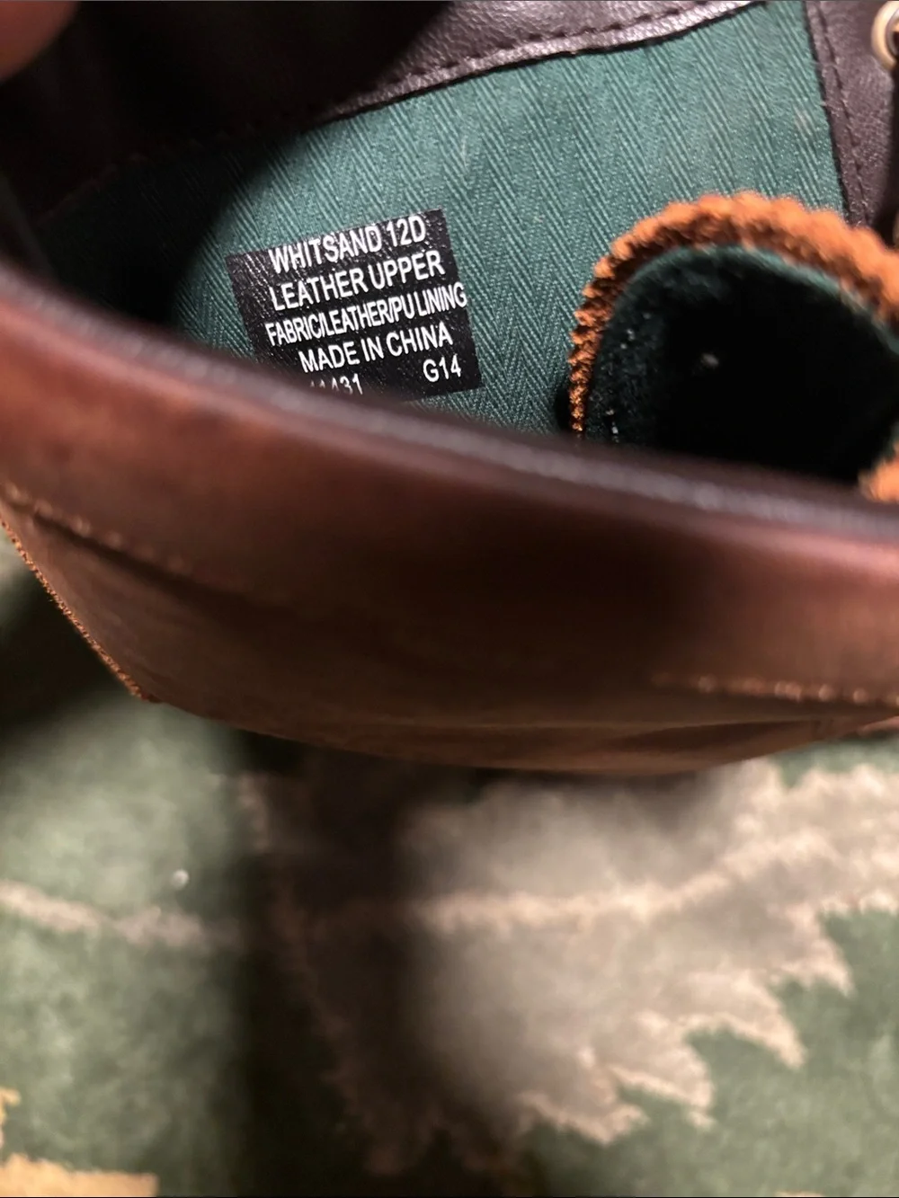 Polo by Ralph Lauren Chestnut Brown Leather Lace-Up Boots